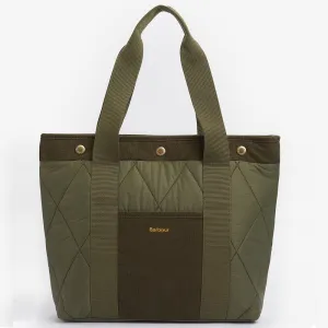 Barbour Healy Quilted Tote Olive Bag One Size