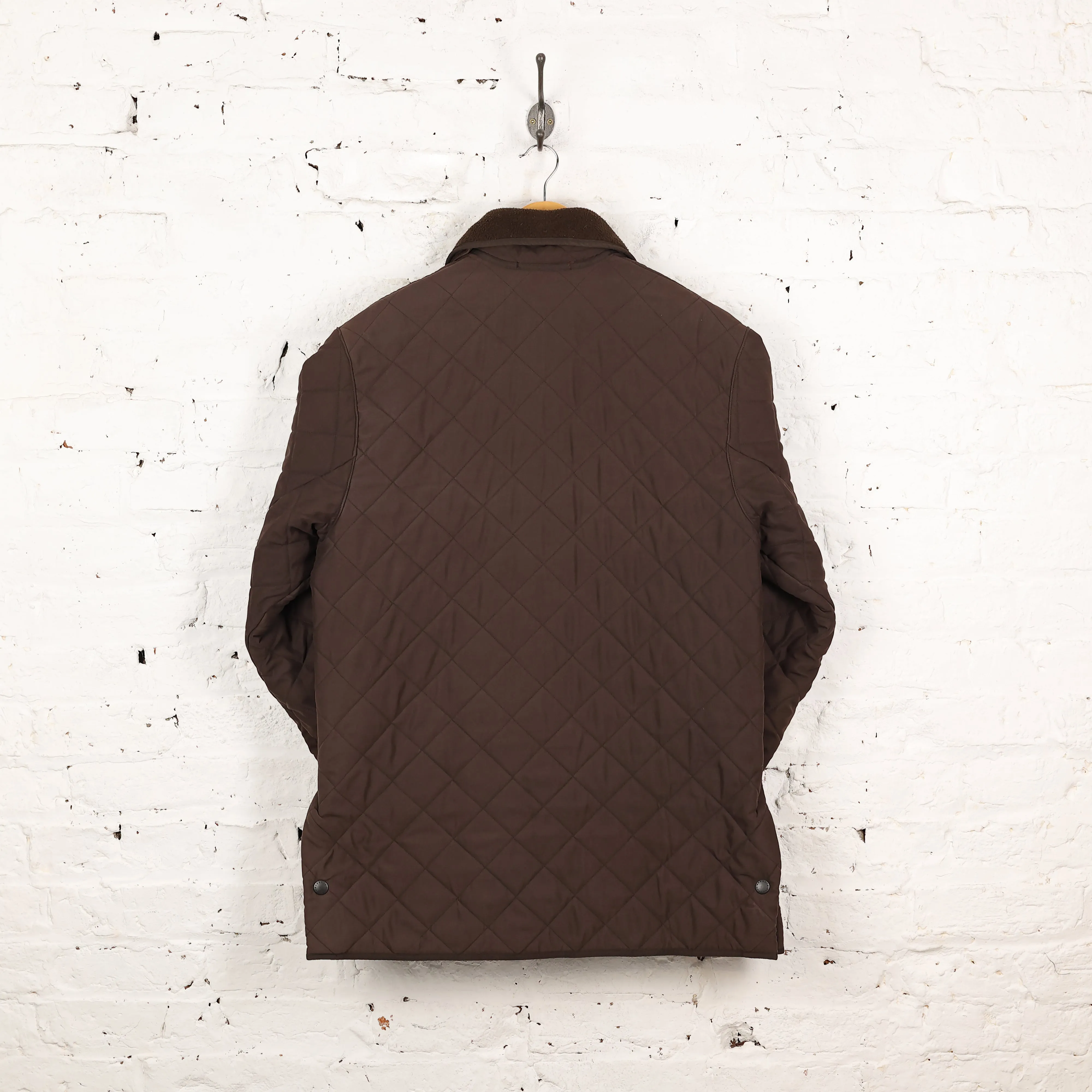 Barbour Microfibre Polar Quilt Long Jacket - Brown - L