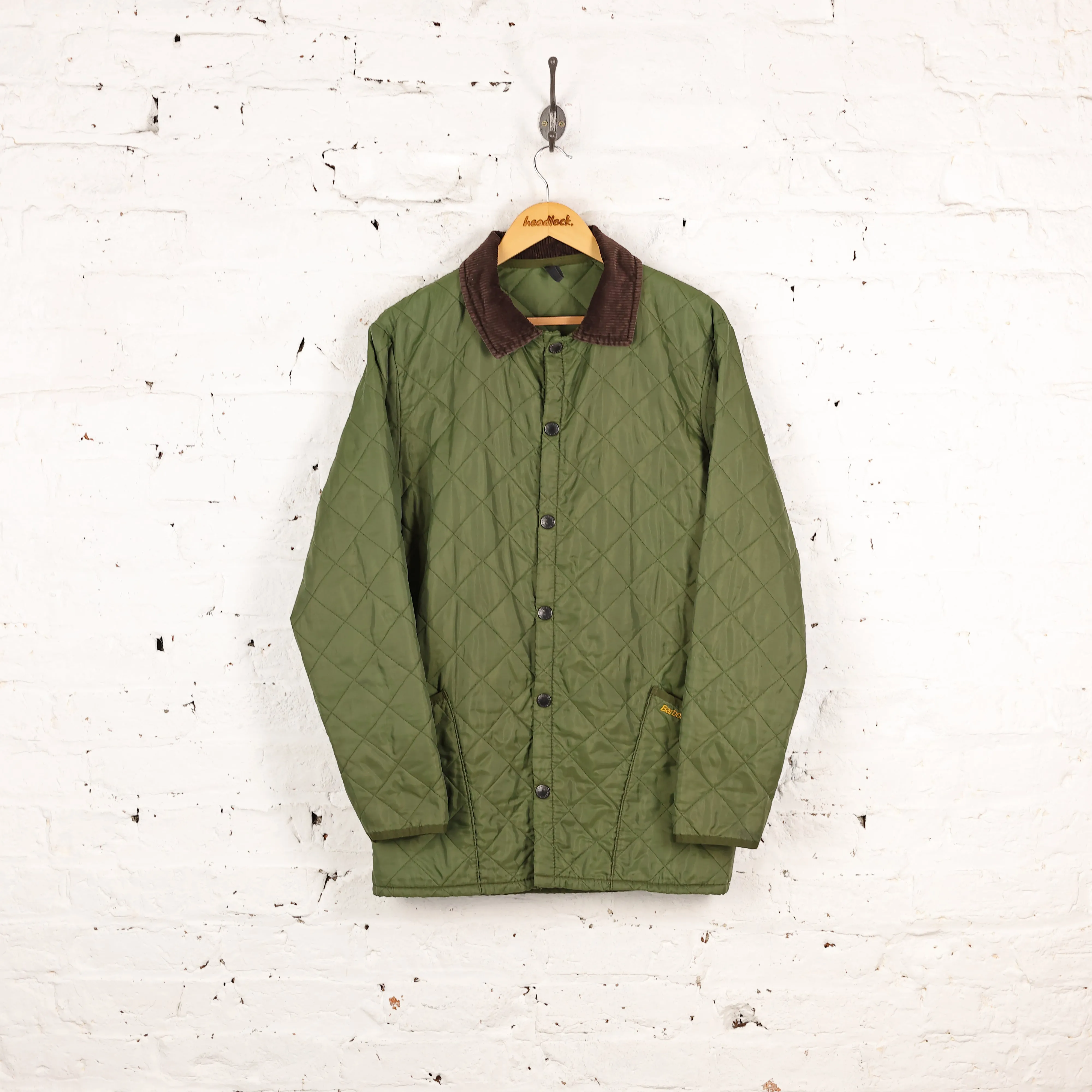 Barbour Quilted Jacket - Green - S