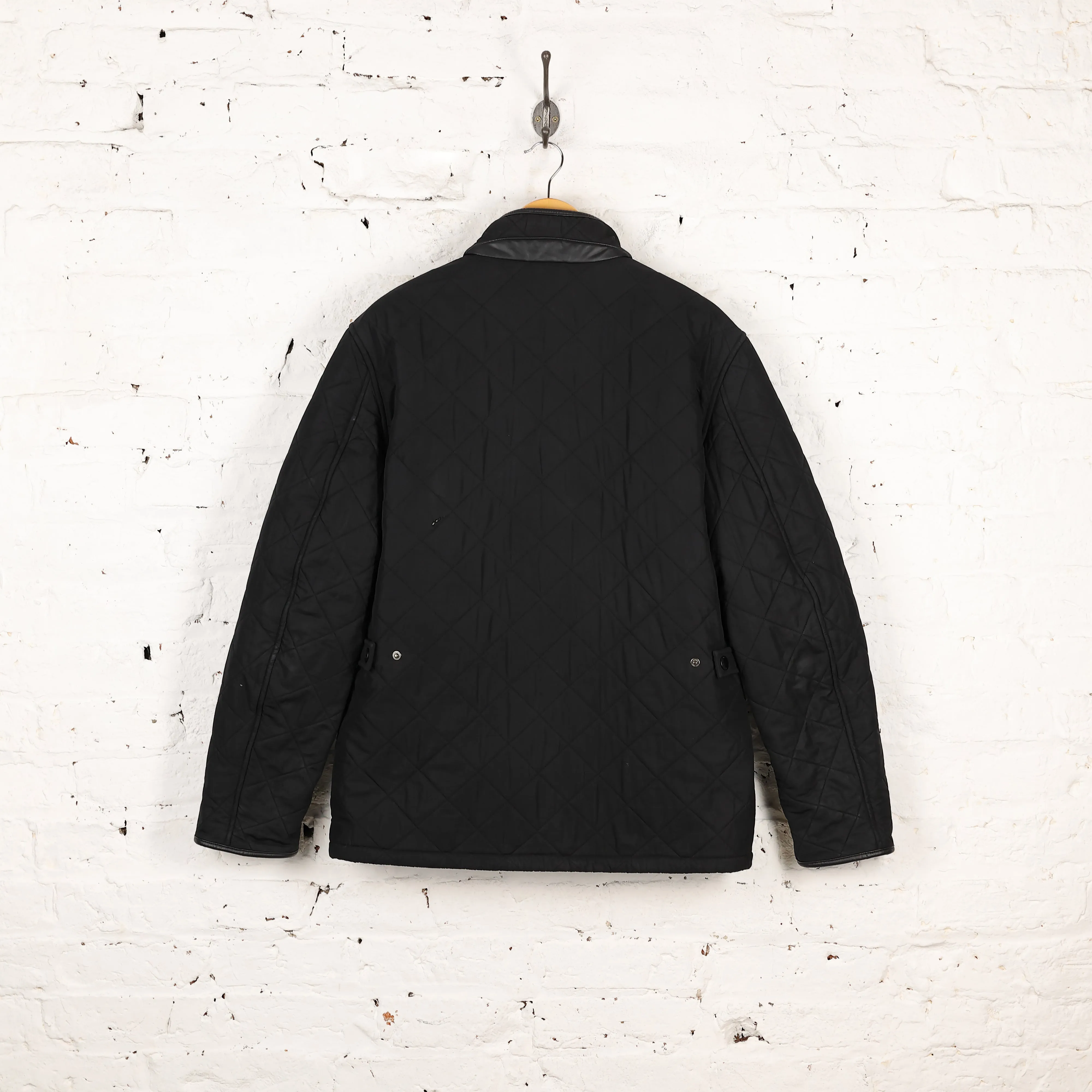 Barbour Quilted Powell Jacket - Black -  L