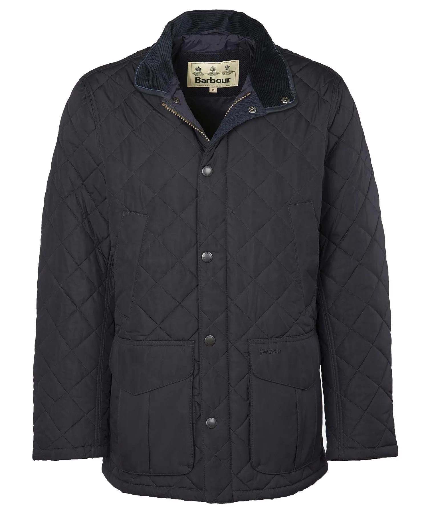 BARBOUR SHOVELER QUILTED JACKET - NAVY