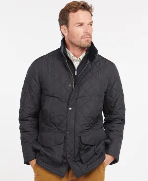 BARBOUR SHOVELER QUILTED JACKET - NAVY