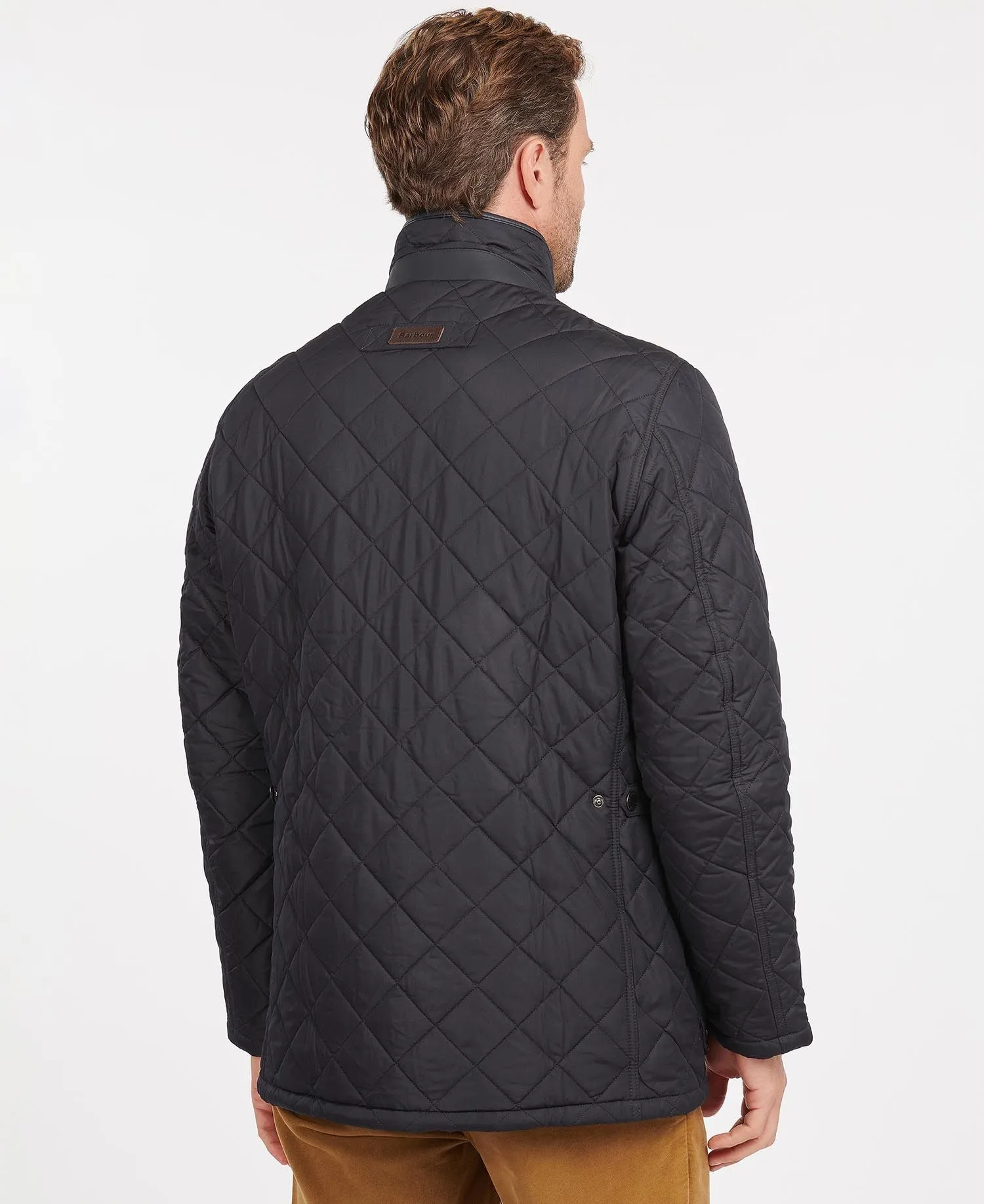 BARBOUR SHOVELER QUILTED JACKET - NAVY