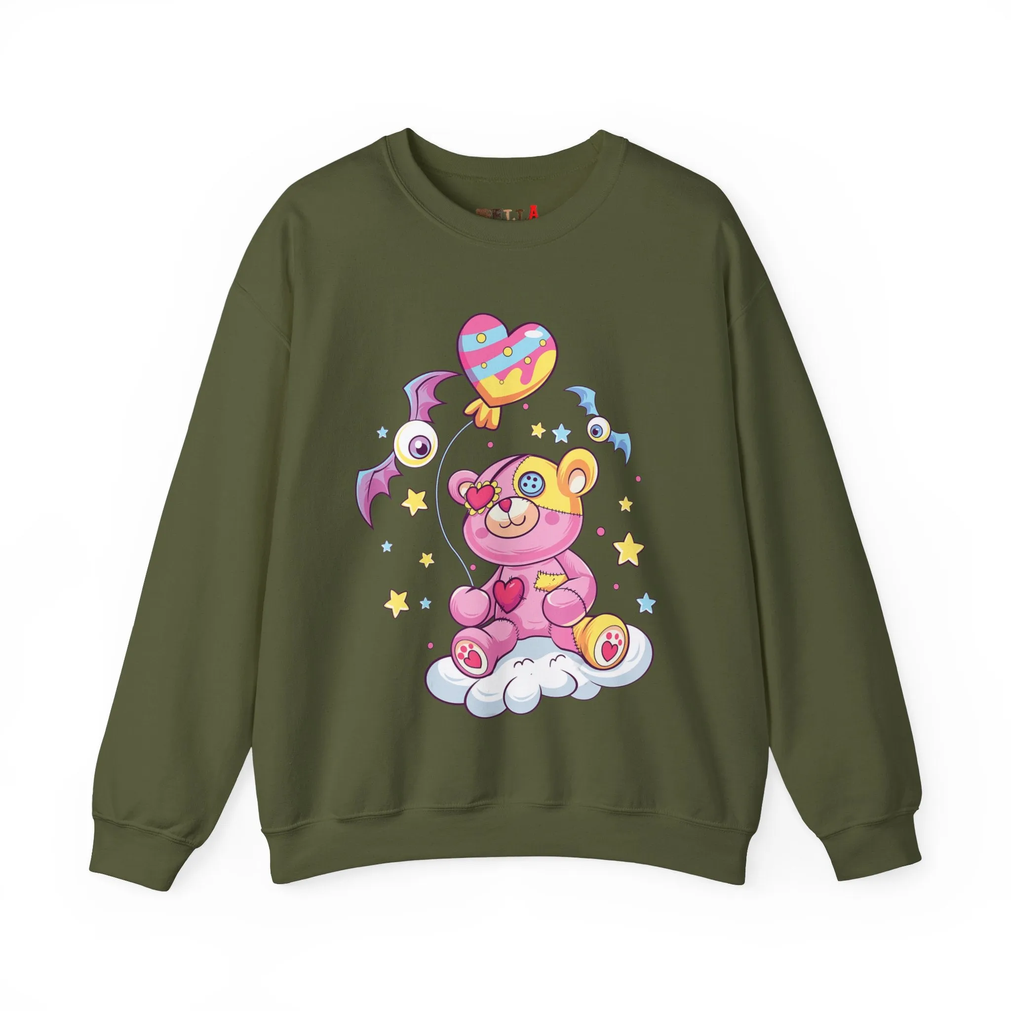 Bat Eye Teddy Bear Sweatshirt