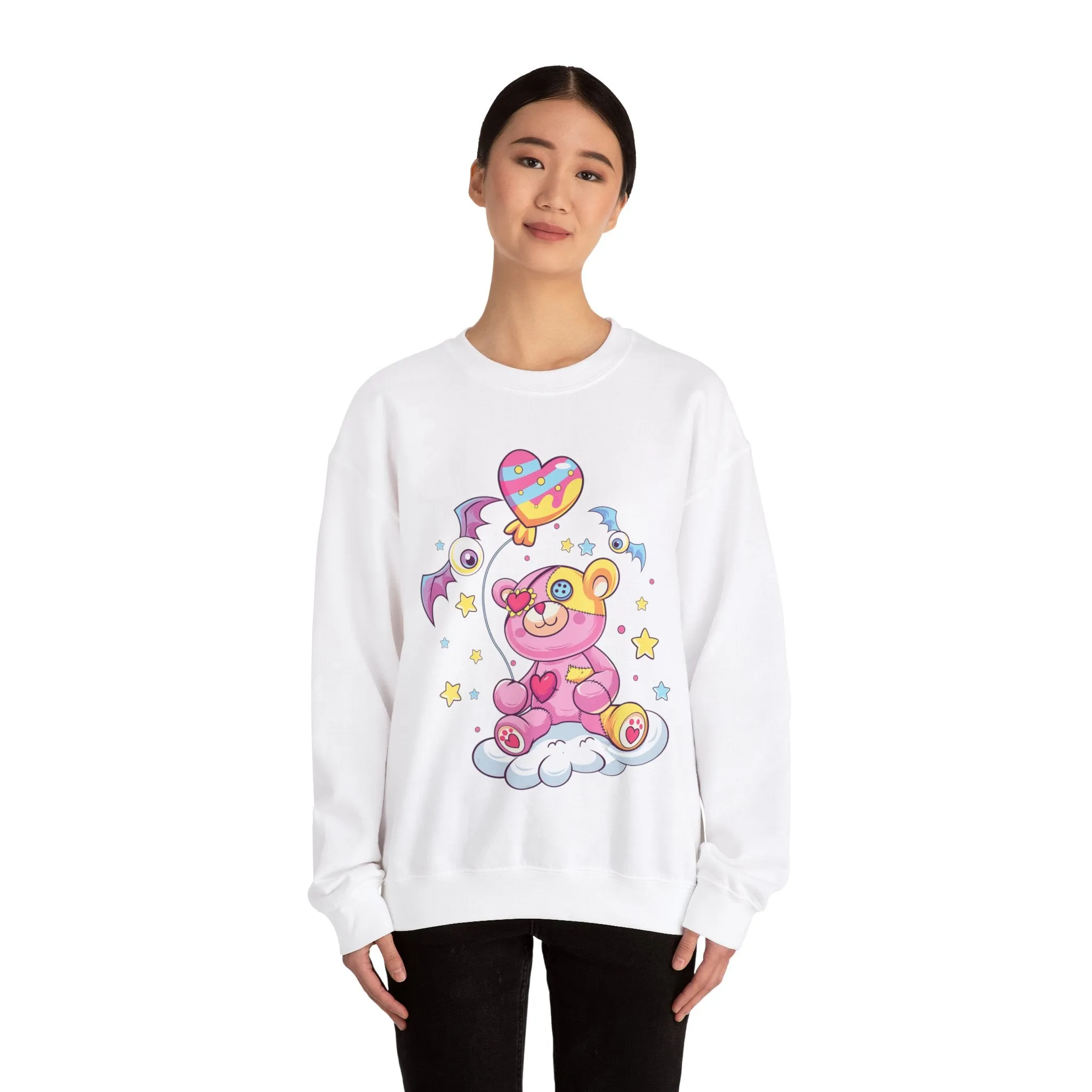 Bat Eye Teddy Bear Sweatshirt