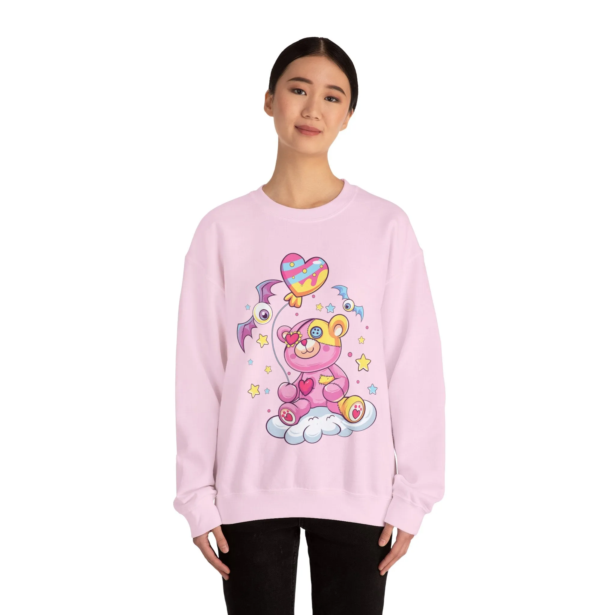 Bat Eye Teddy Bear Sweatshirt