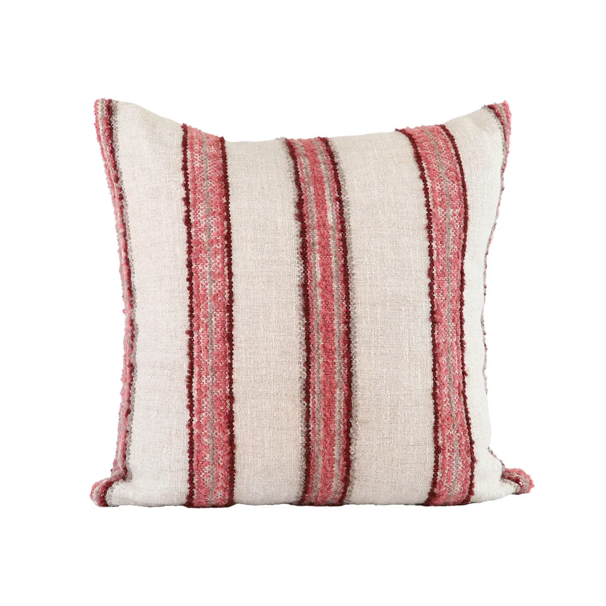 Becker Pillow - Natural & Pink