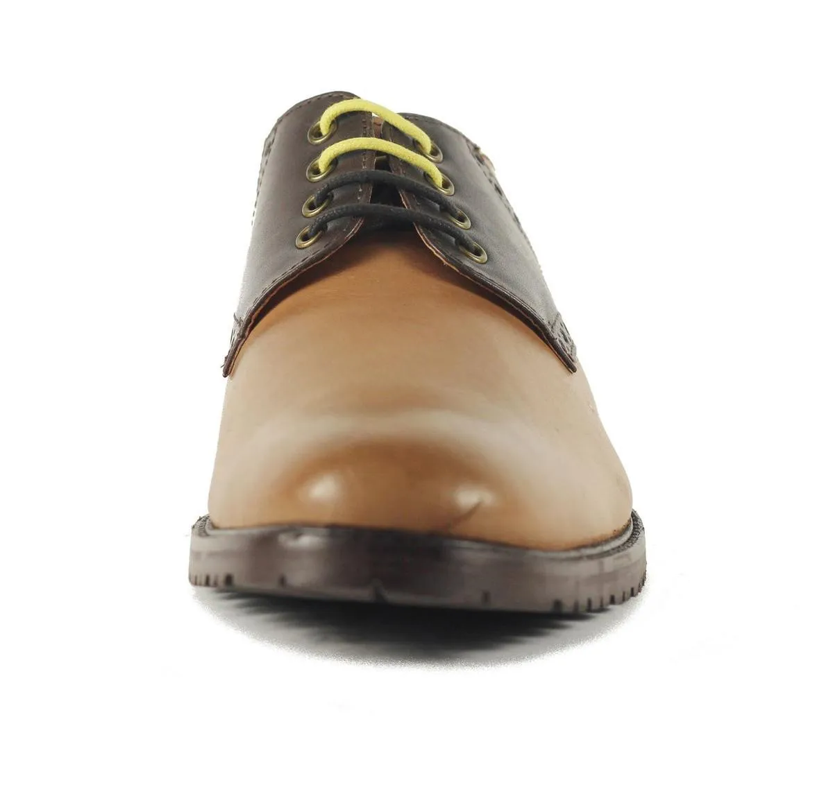 Ben Sherman for Men: Parsons Tan Brown Leather Oxford Oxford