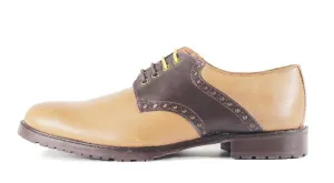 Ben Sherman for Men: Parsons Tan Brown Leather Oxford Oxford