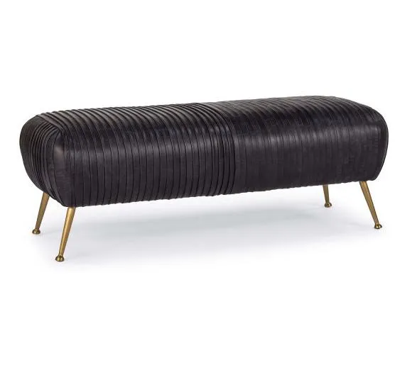 Beretta Leather Bench - Regina Andrew