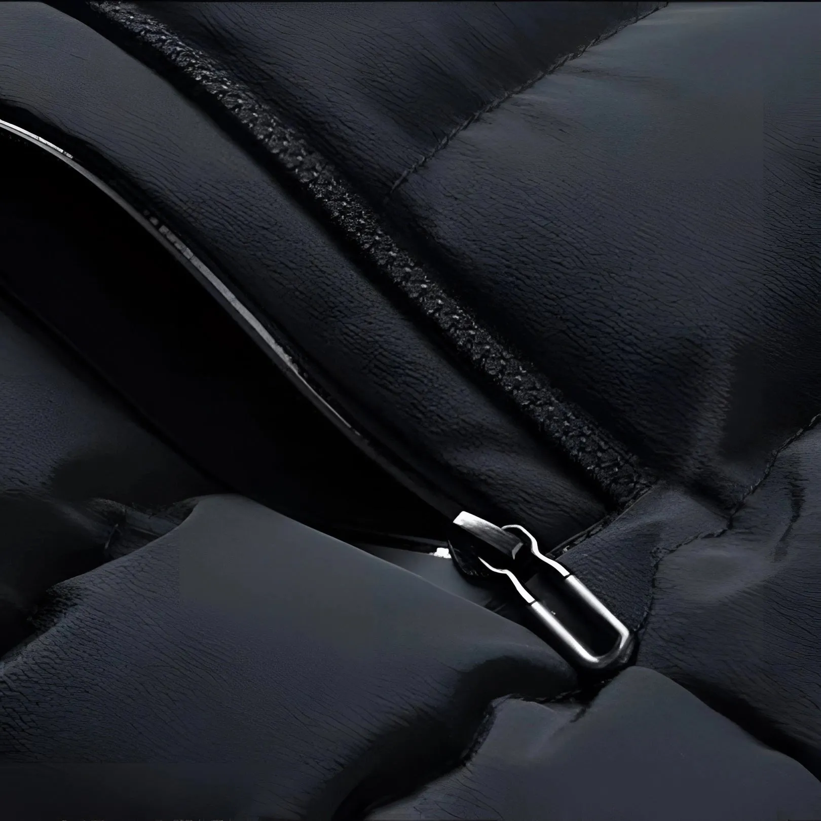 Black Glossy Quilted Leather Jacket - Luxury Designer Outerwear