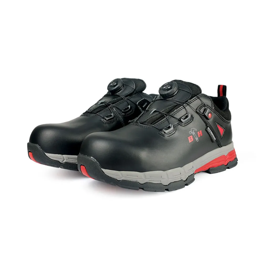 Black Hammer Pro Series Men Waterproof Low Cut with Fastlock Safety Shoe BH-1106-RS
