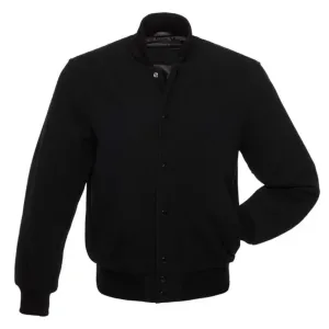 Black Iron Varsity Jacket