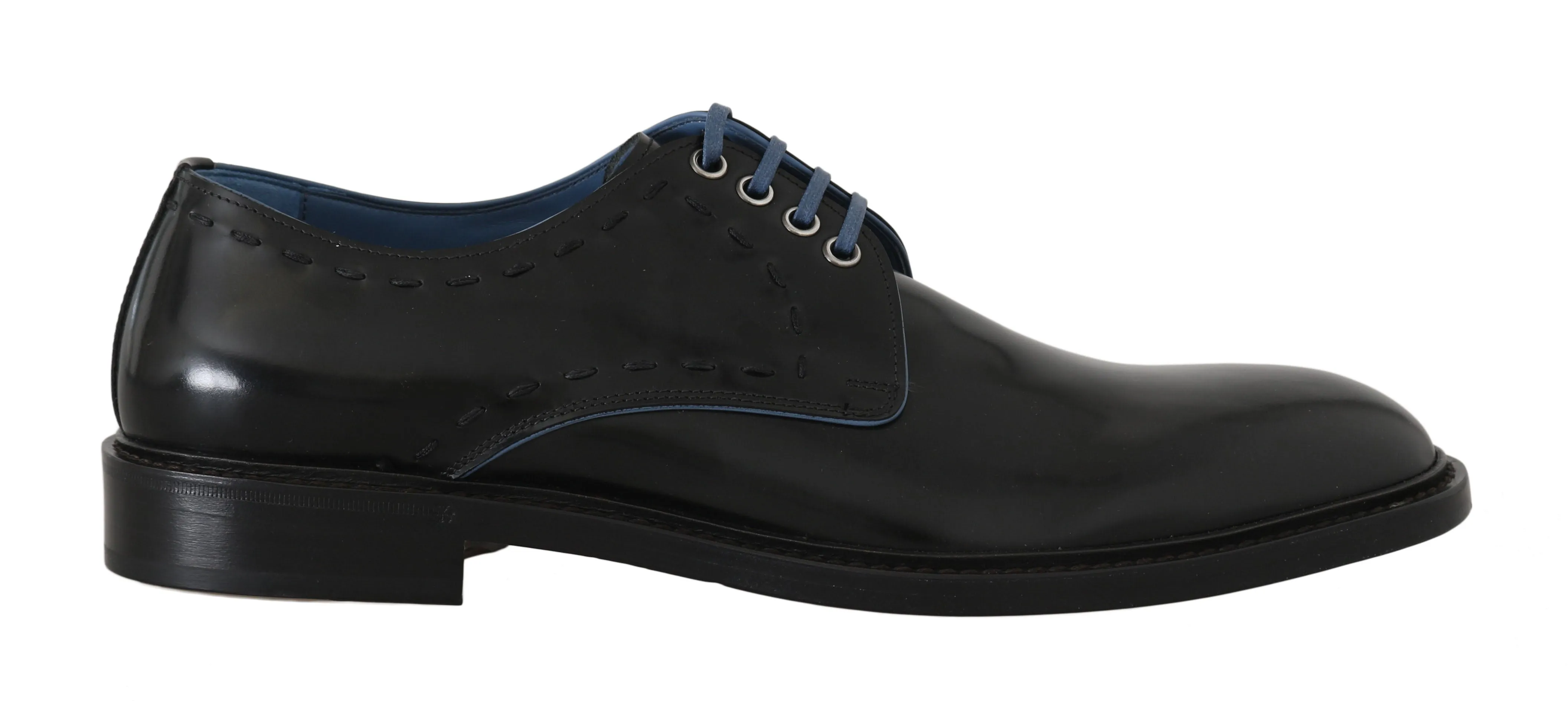 Black Leather Derby Formal Shoes