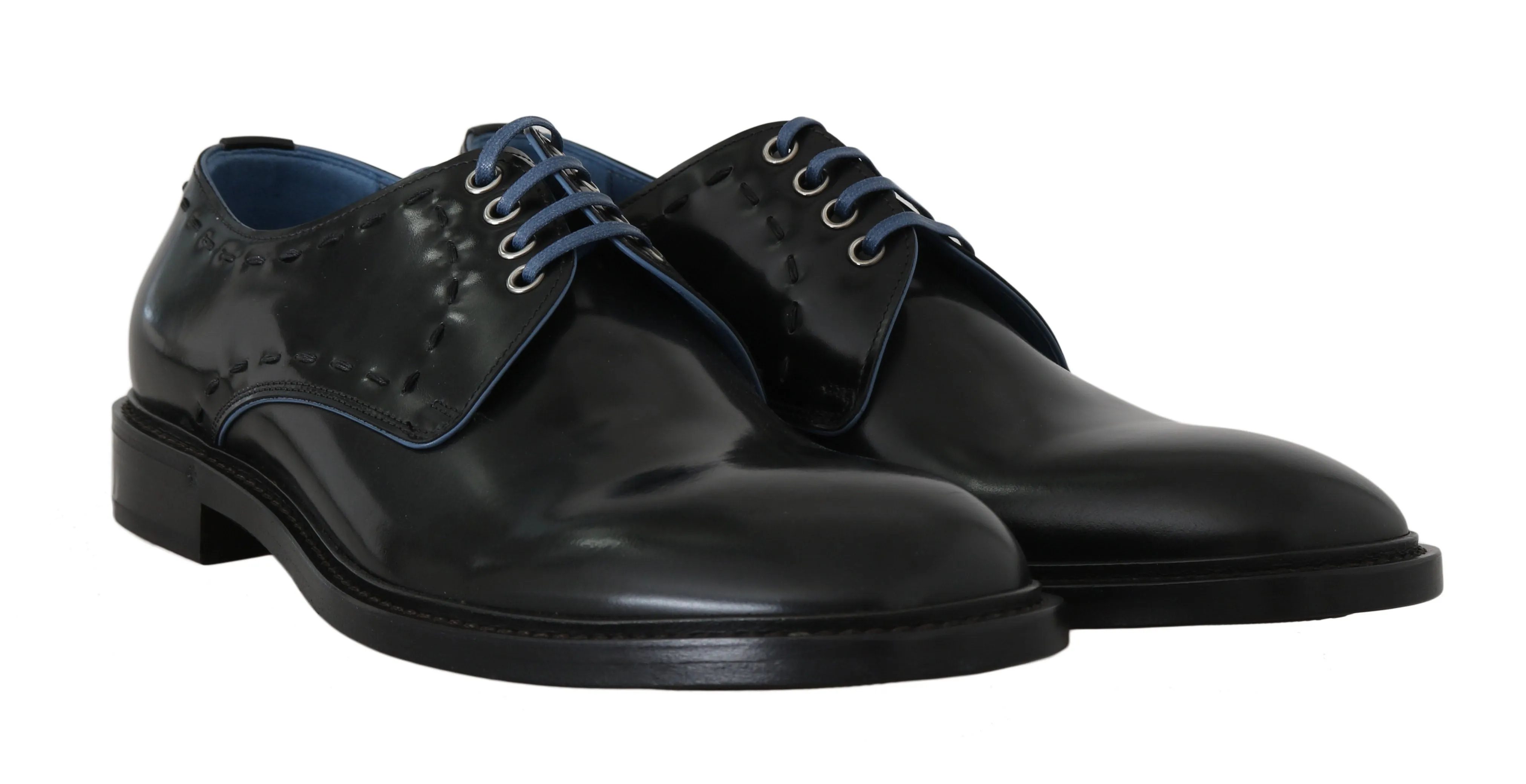 Black Leather Derby Formal Shoes