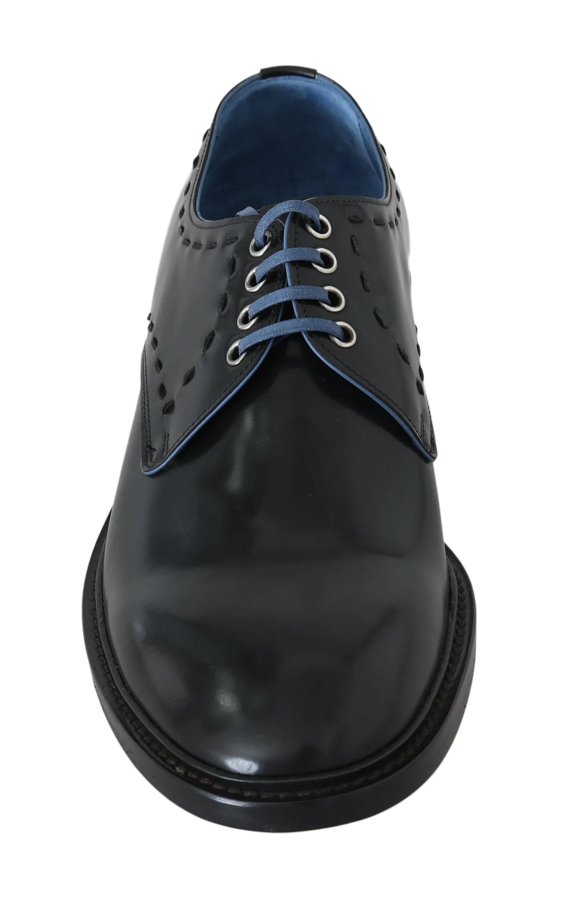 Black Leather Derby Formal Shoes