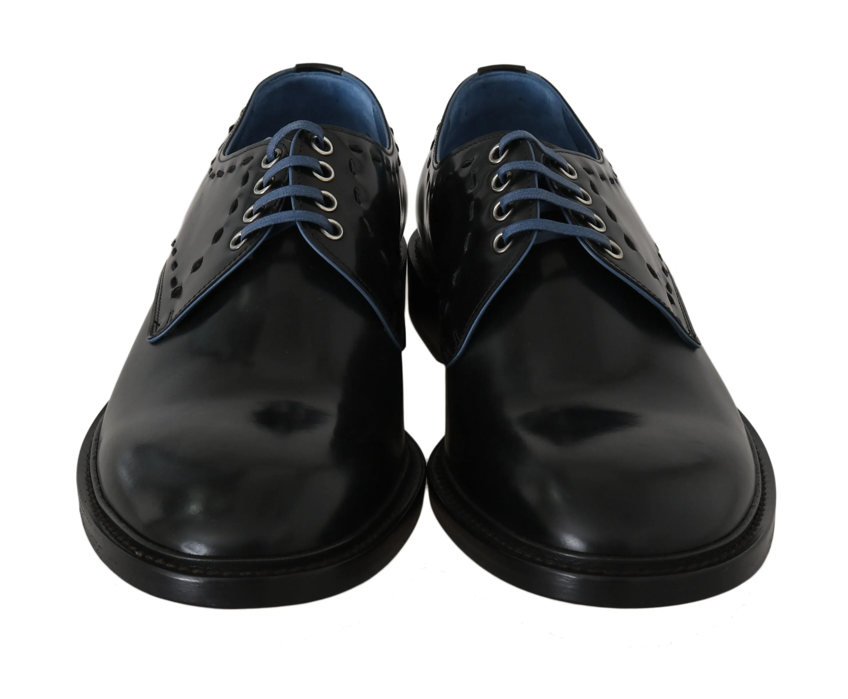 Black Leather Derby Formal Shoes