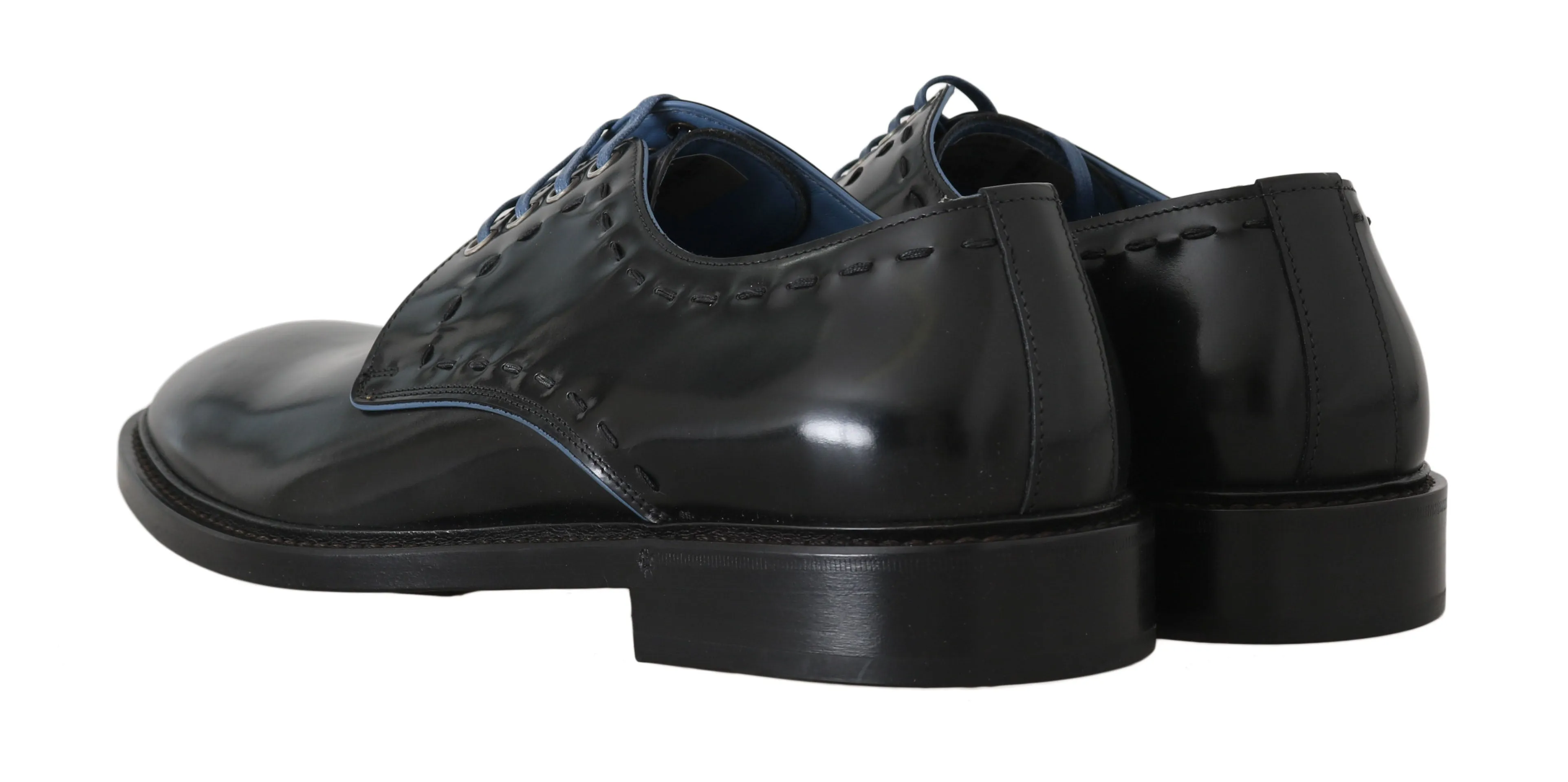 Black Leather Derby Formal Shoes