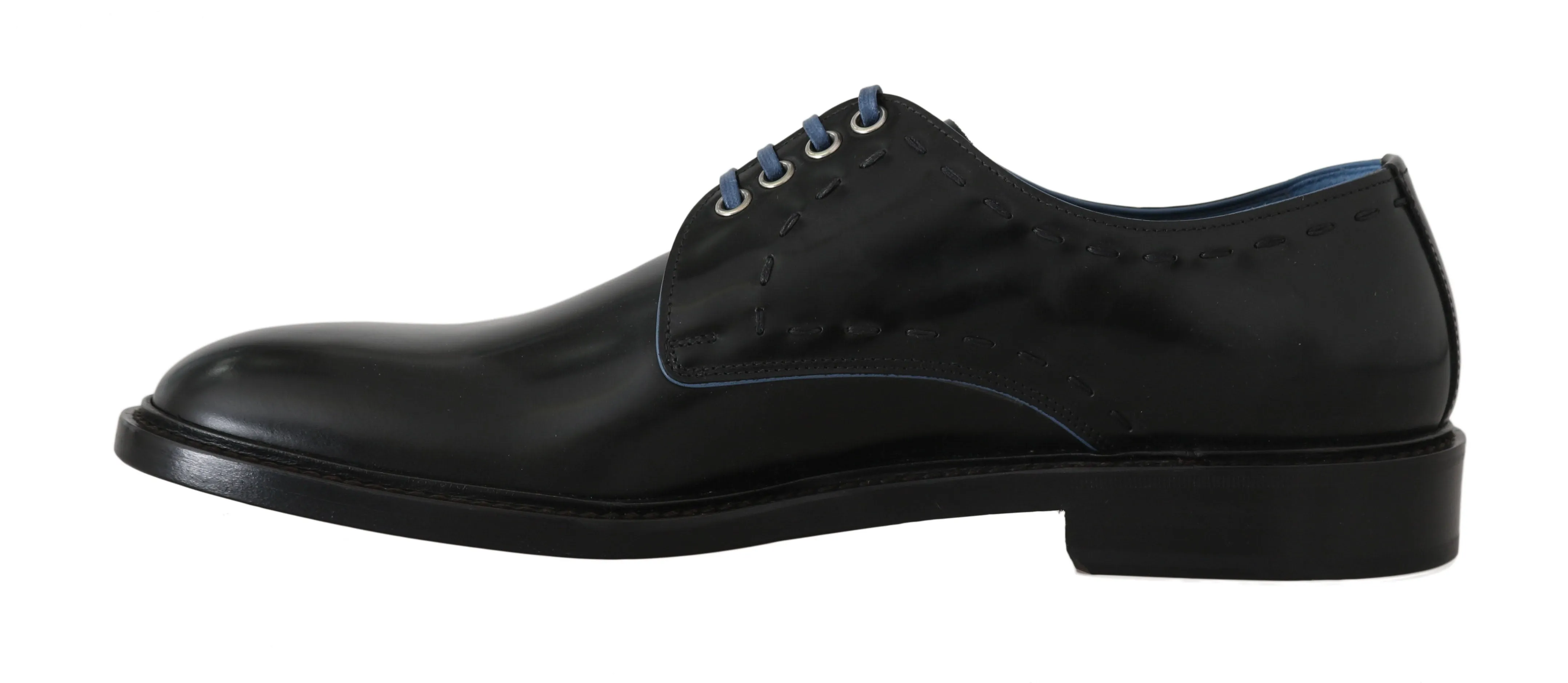 Black Leather Derby Formal Shoes