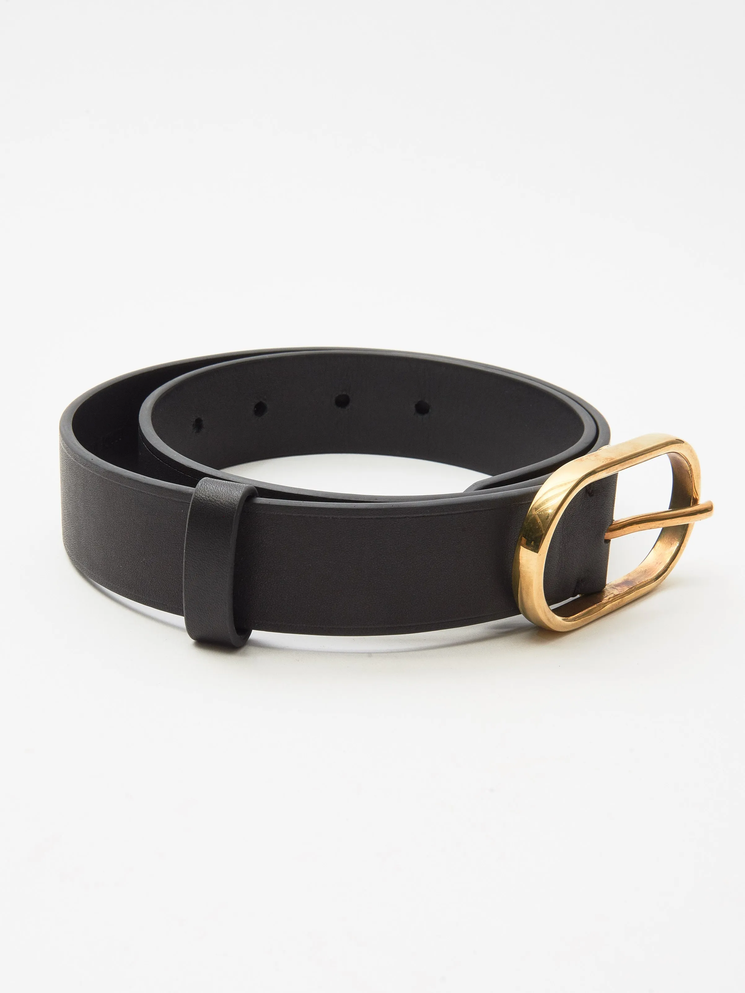 Black Thick Cliff Belt