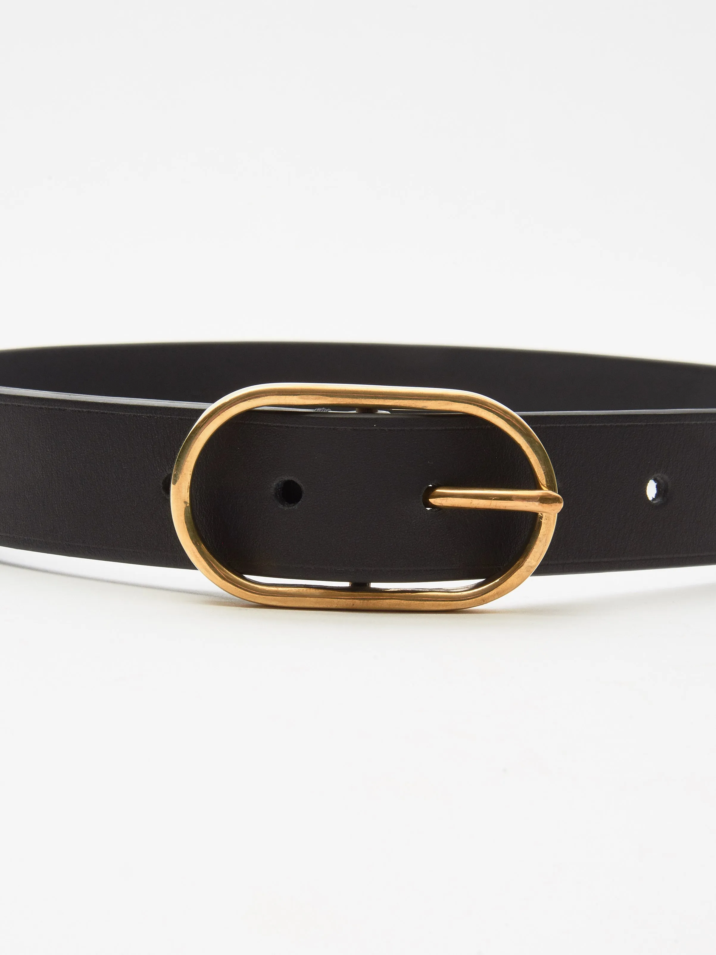 Black Thick Cliff Belt