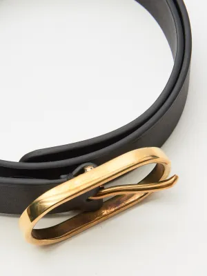 Black Thick Cliff Belt