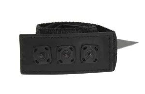 Black Wide Woven Viscose Belt