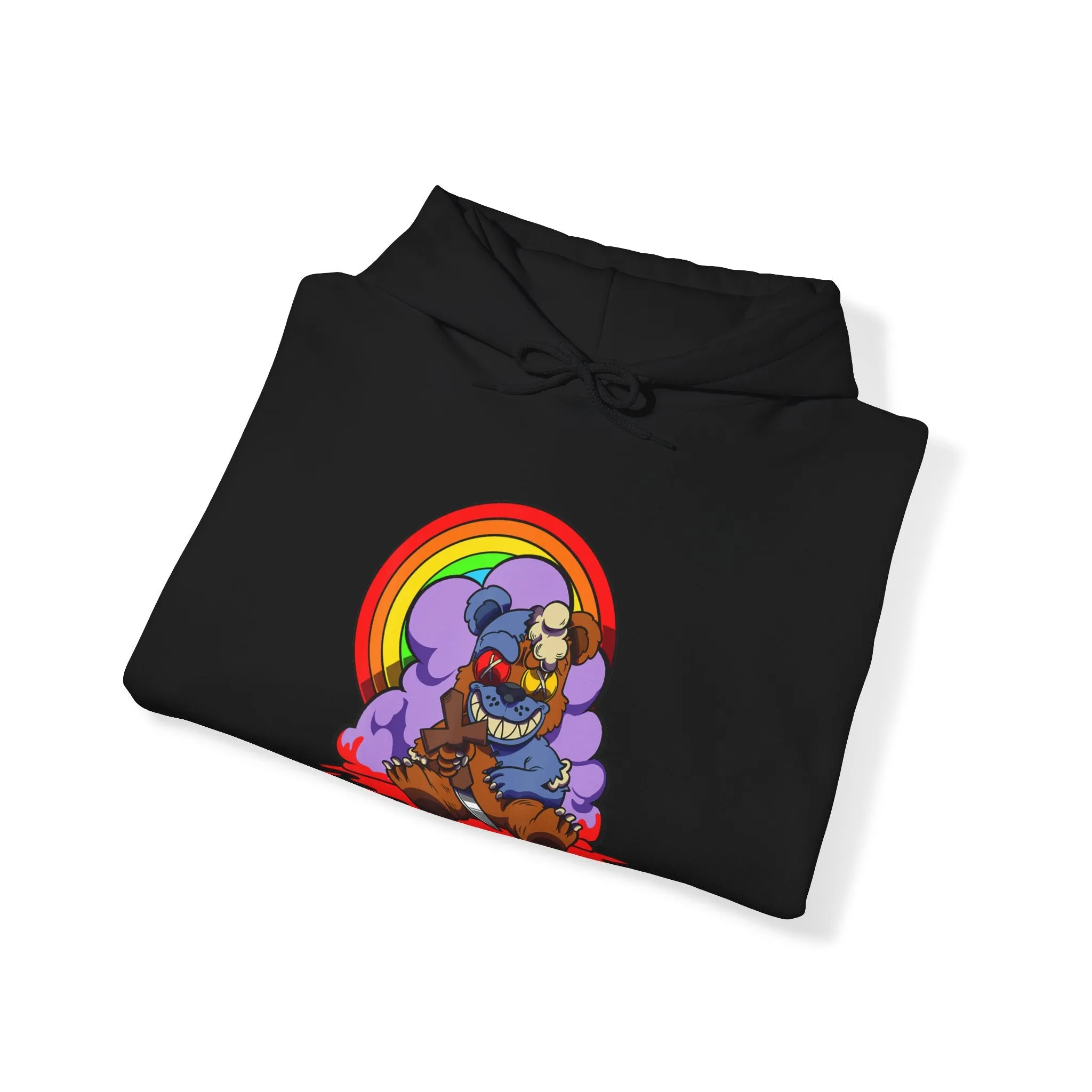 Bloody Knife Teddy Bear Hoodie