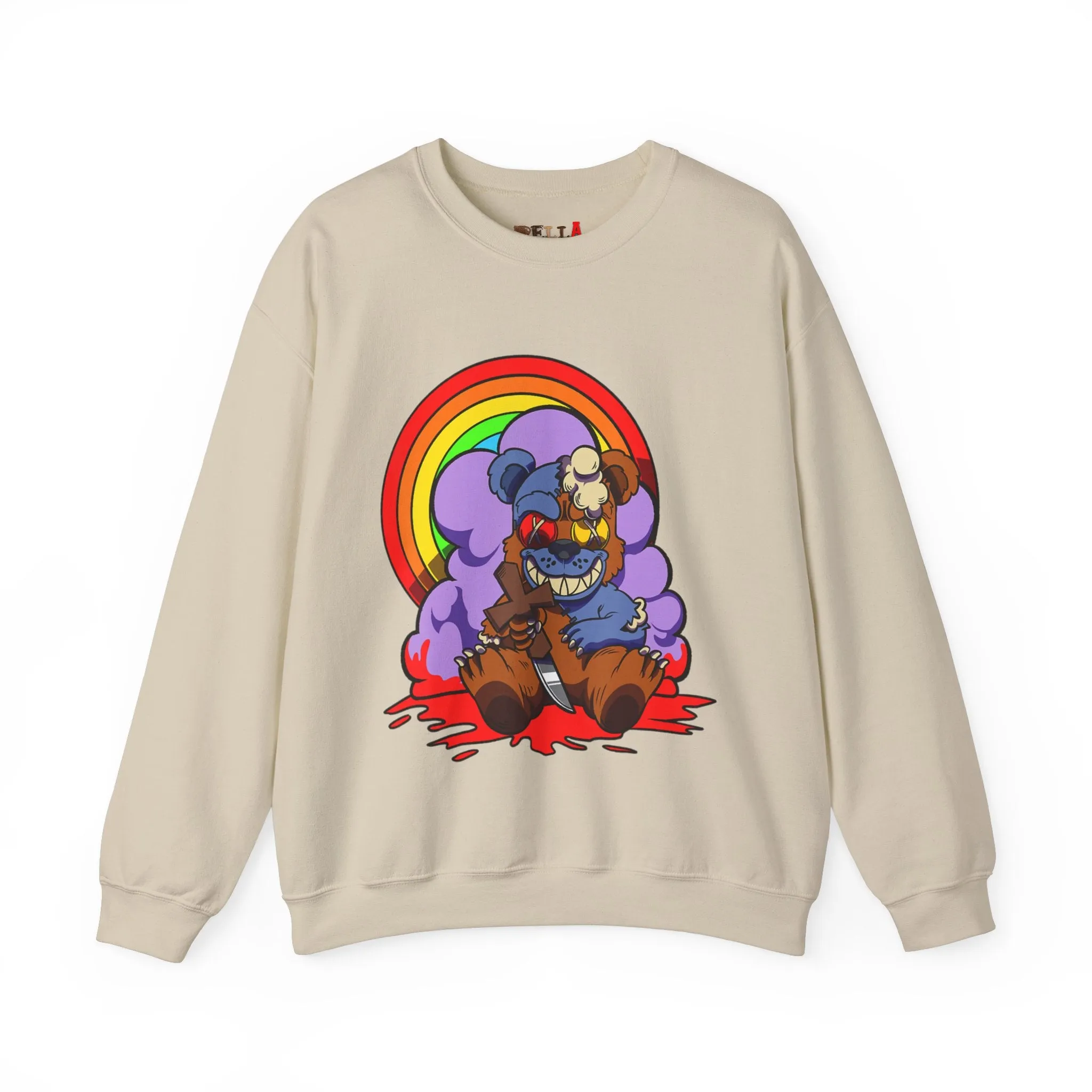 Bloody Knife Teddy Bear Sweatshirt