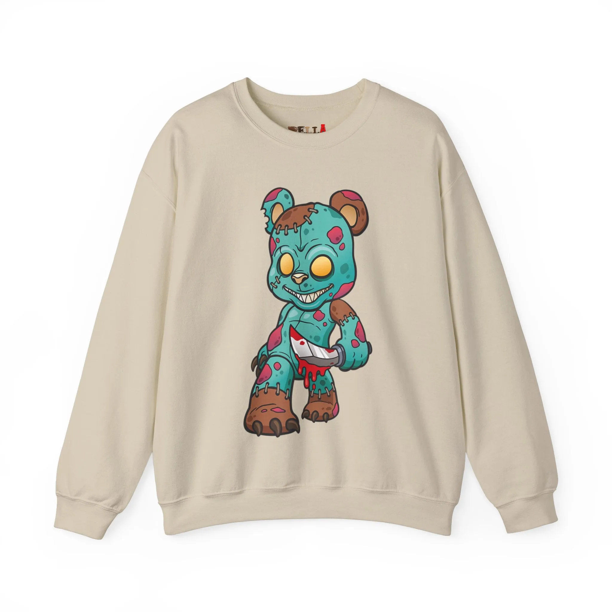 Bloody Knife Teddy Bear Sweatshirt