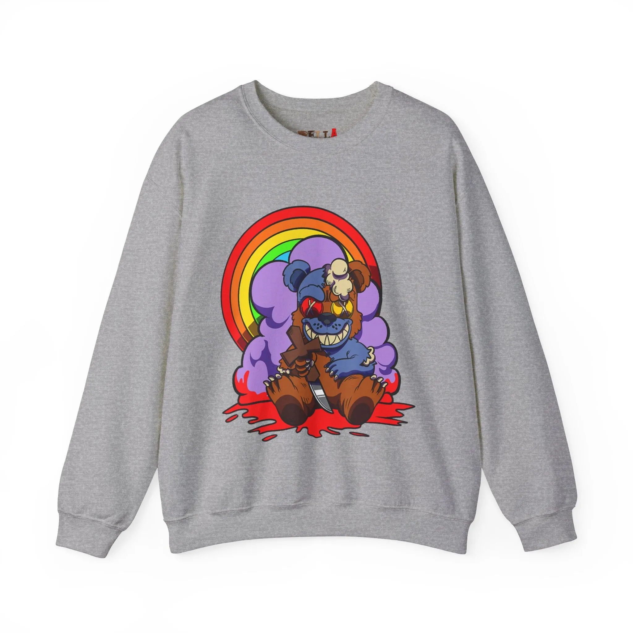 Bloody Knife Teddy Bear Sweatshirt
