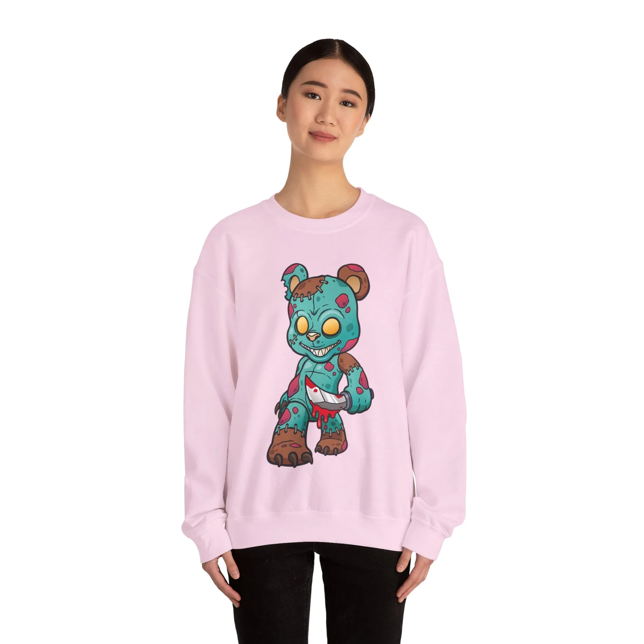 Bloody Knife Teddy Bear Sweatshirt