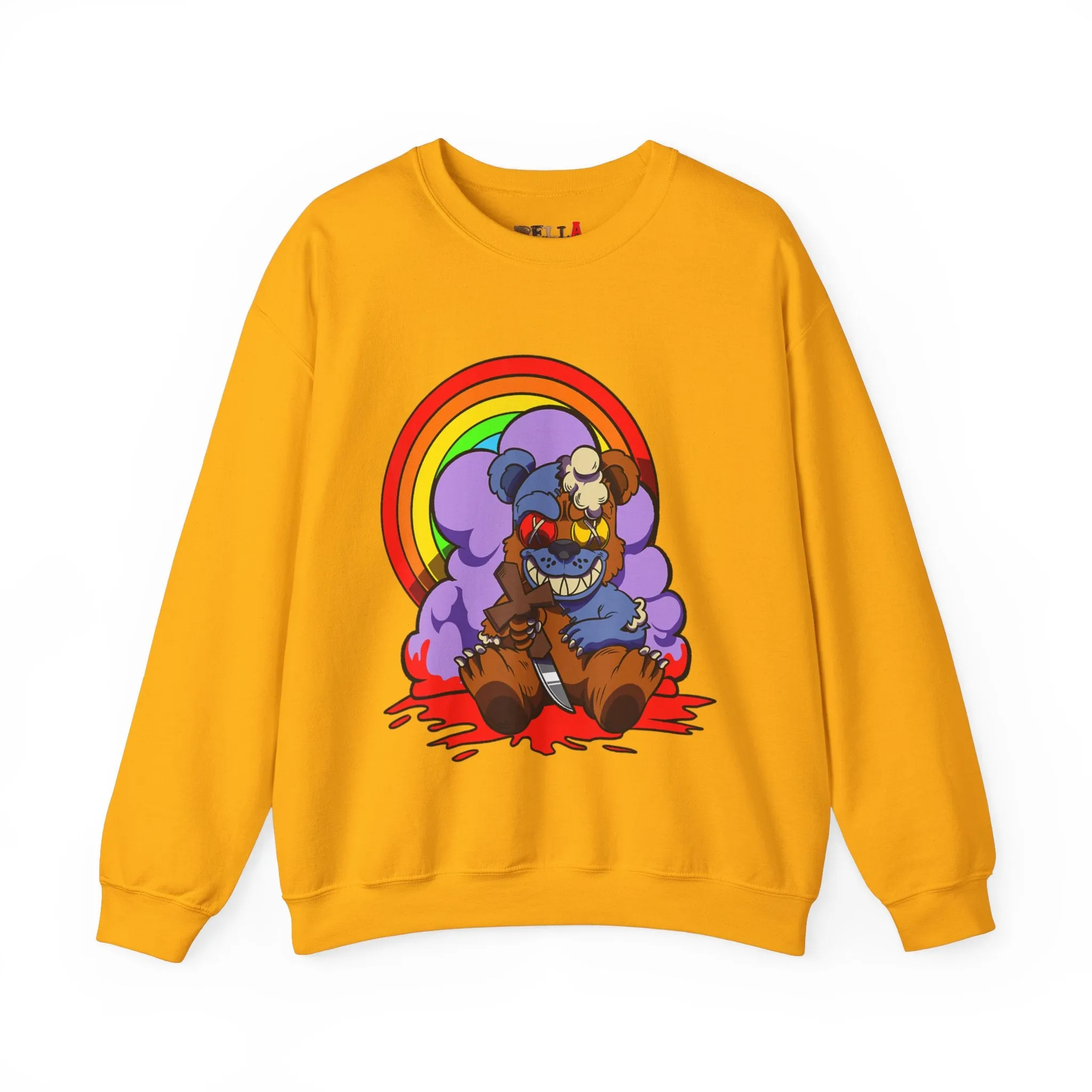 Bloody Knife Teddy Bear Sweatshirt
