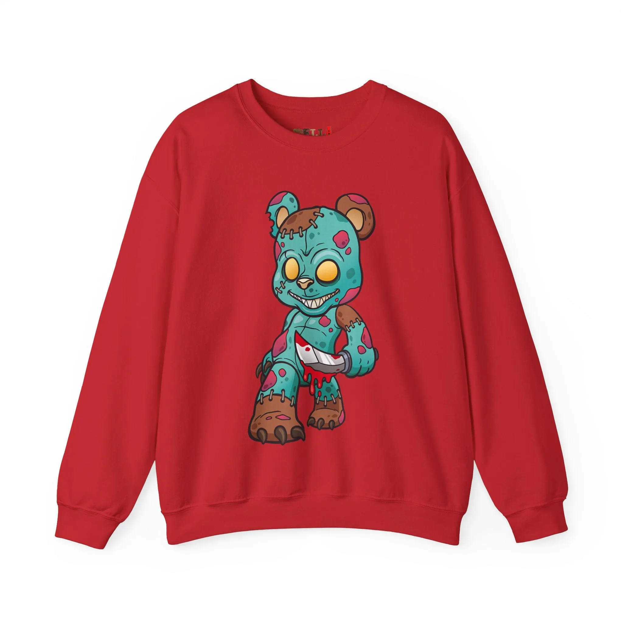 Bloody Knife Teddy Bear Sweatshirt