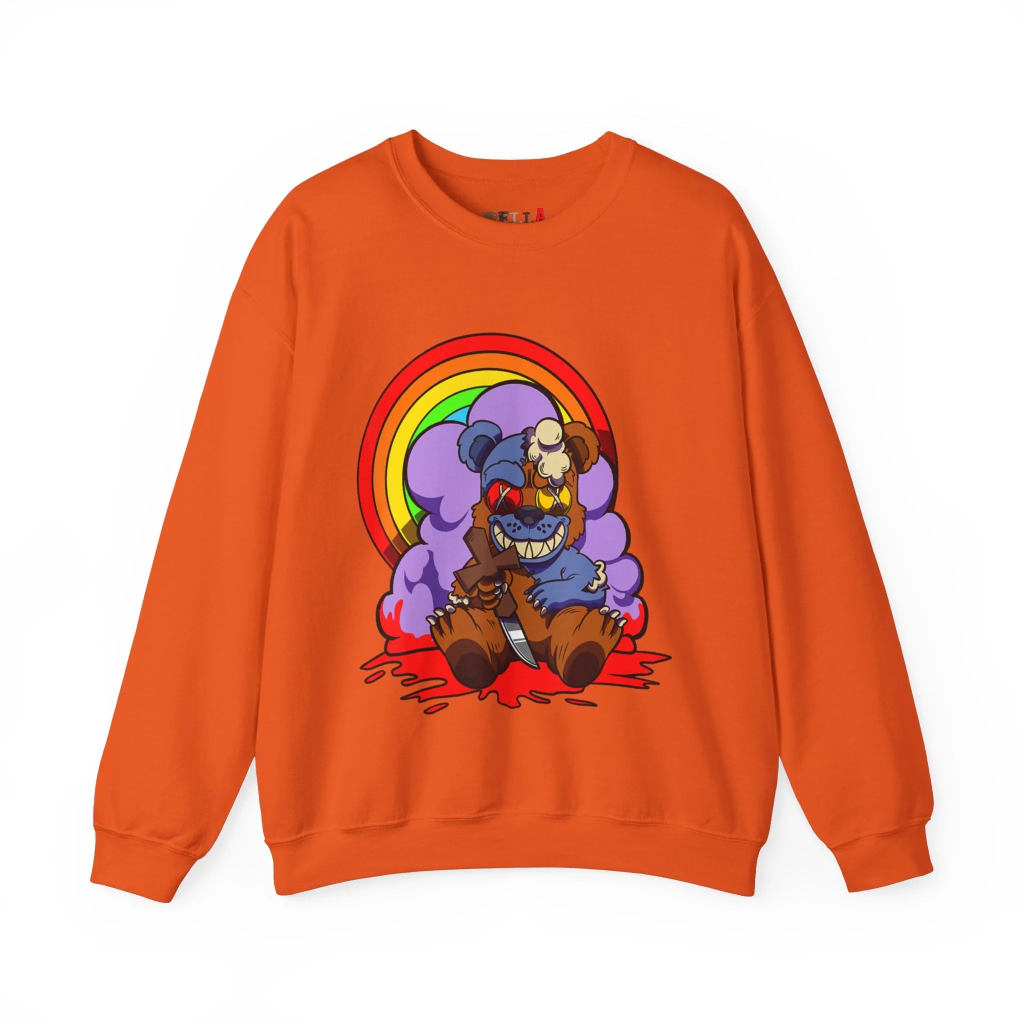 Bloody Knife Teddy Bear Sweatshirt