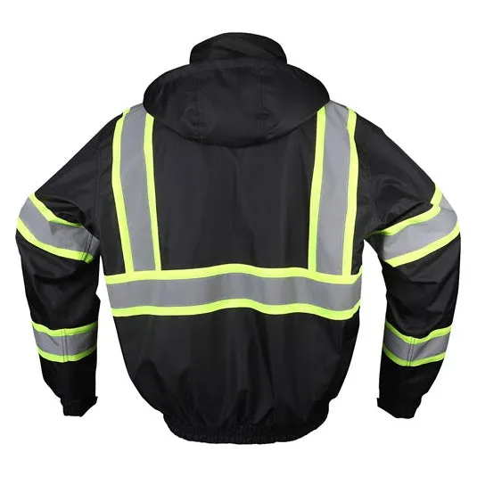 Bomber Jacket Enhanced Visibility Waterproof Quilt-Lined Non-ANSI