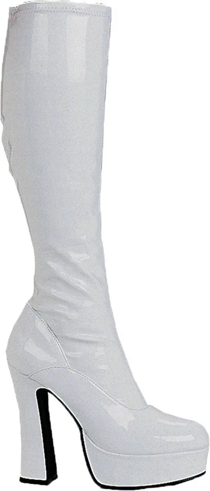 Boot Chacha White Size 10  Costume Accessories
