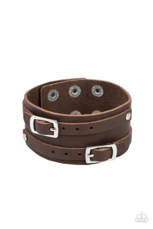 Bronco Bustin Buckles - Brown Paparazzi Accessories