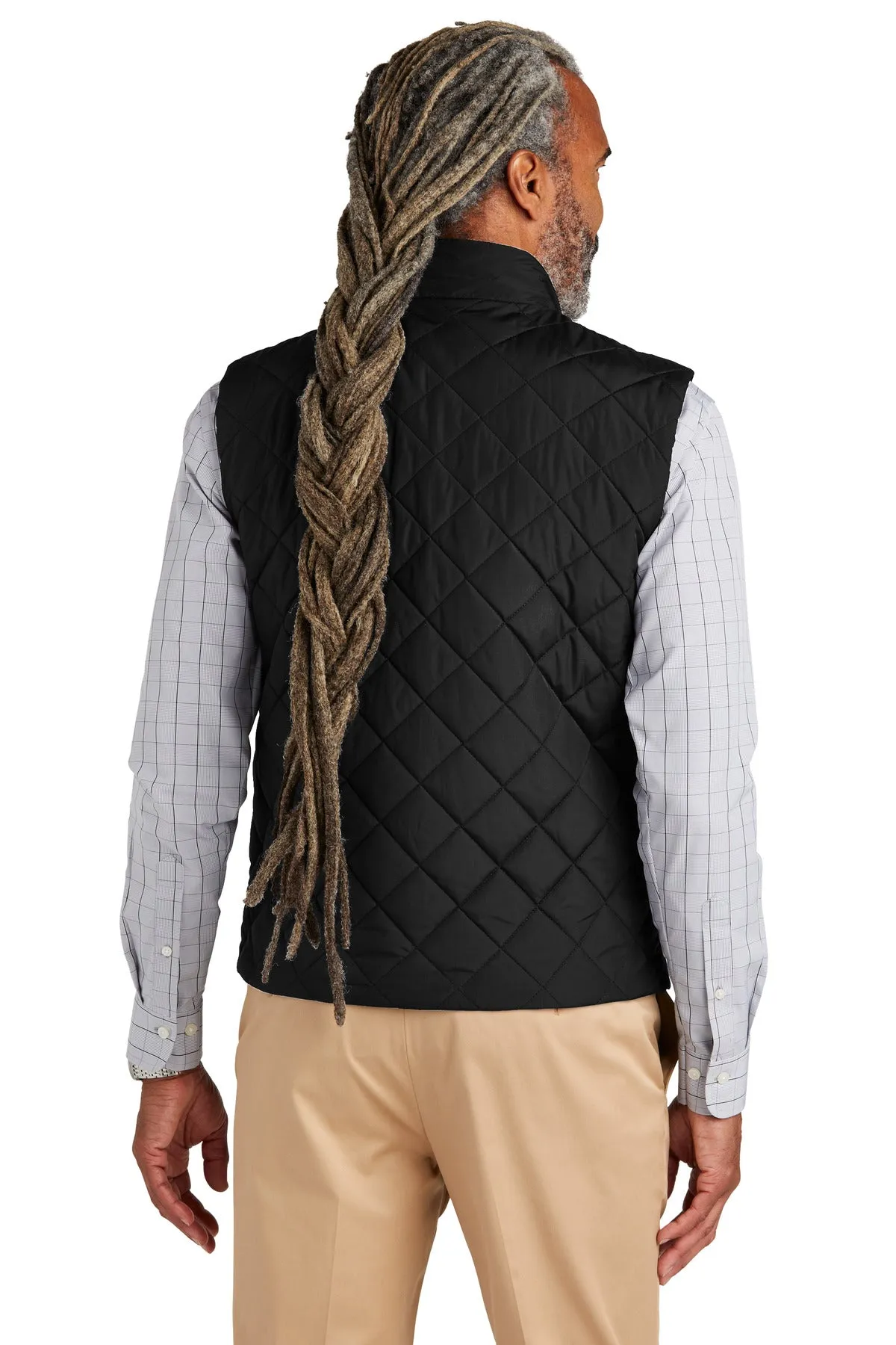Brooks Brothers Quilted Vest BB18602 Deep Black