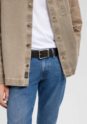 Brown Faux Leather Belt
