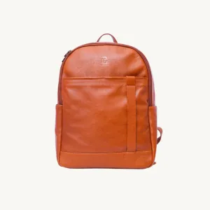 ﻿Brown Flex Leather Backpack