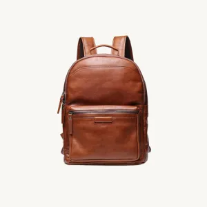 ﻿Brown Hudson Leather Backpack