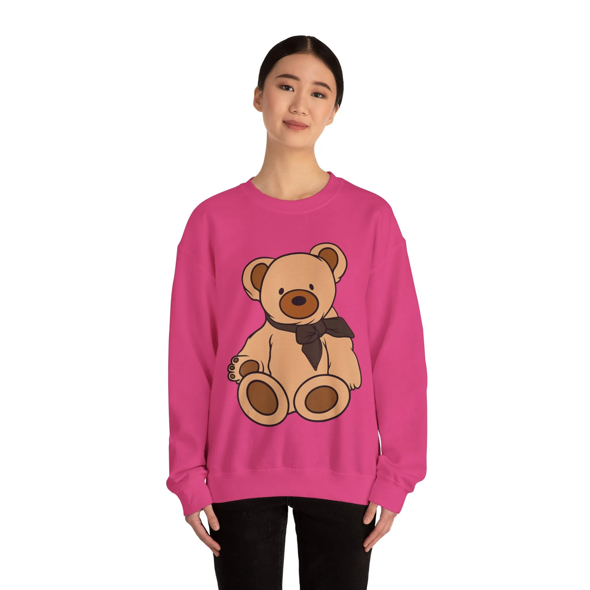 Brown Scarf Teddy Bear Sweatshirt