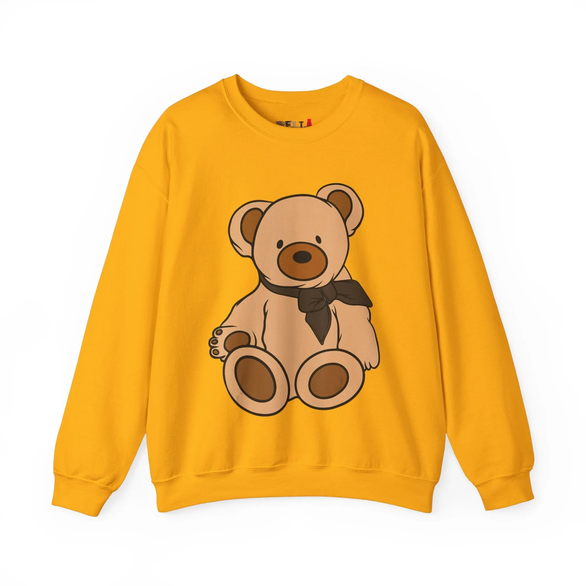 Brown Scarf Teddy Bear Sweatshirt