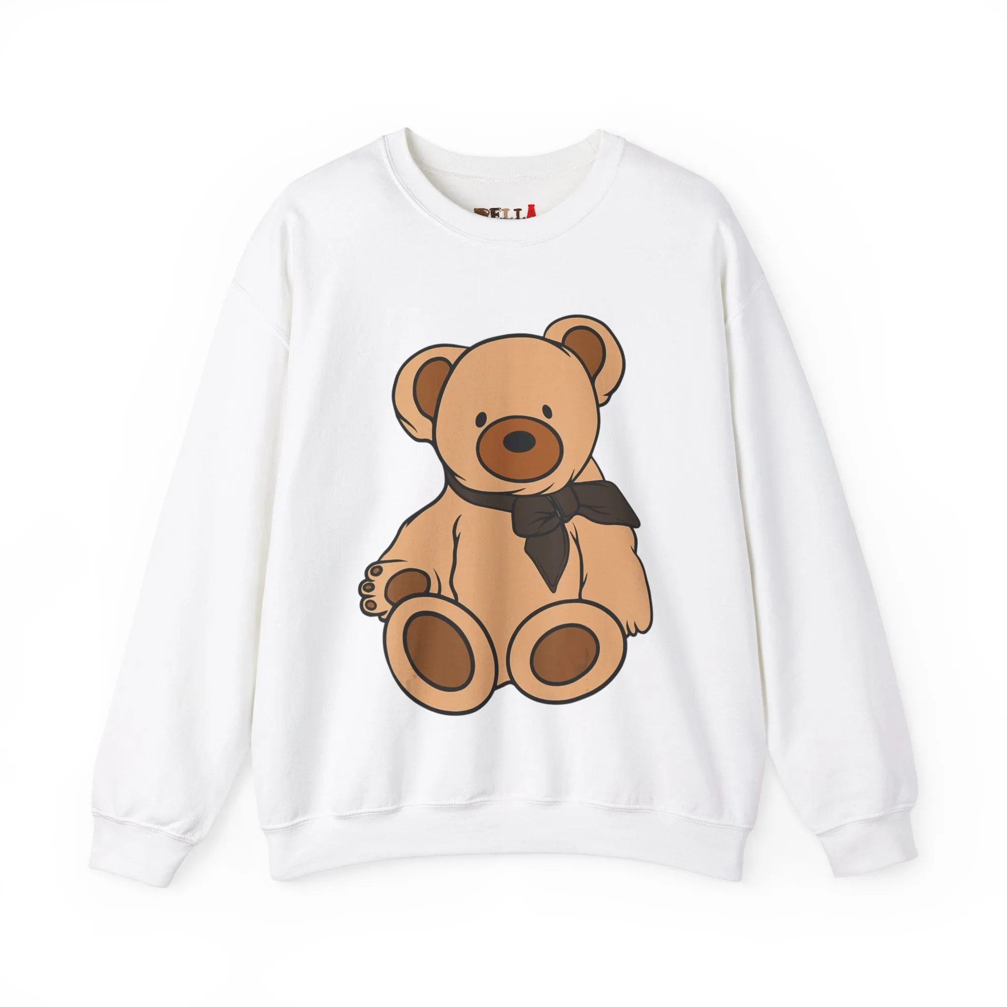 Brown Scarf Teddy Bear Sweatshirt