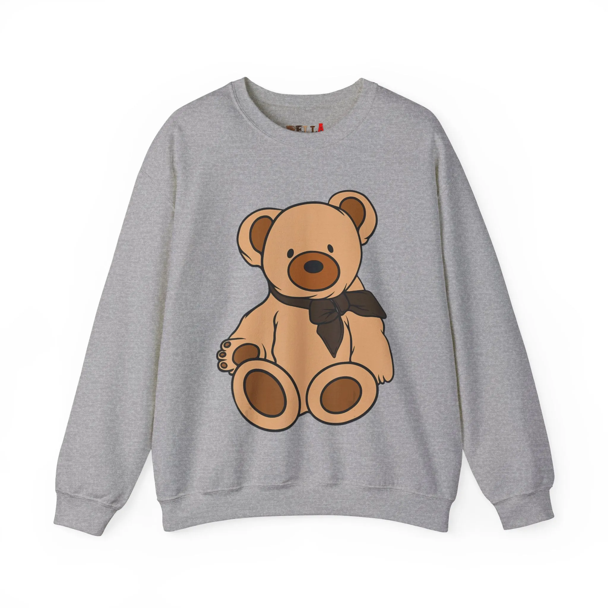 Brown Scarf Teddy Bear Sweatshirt