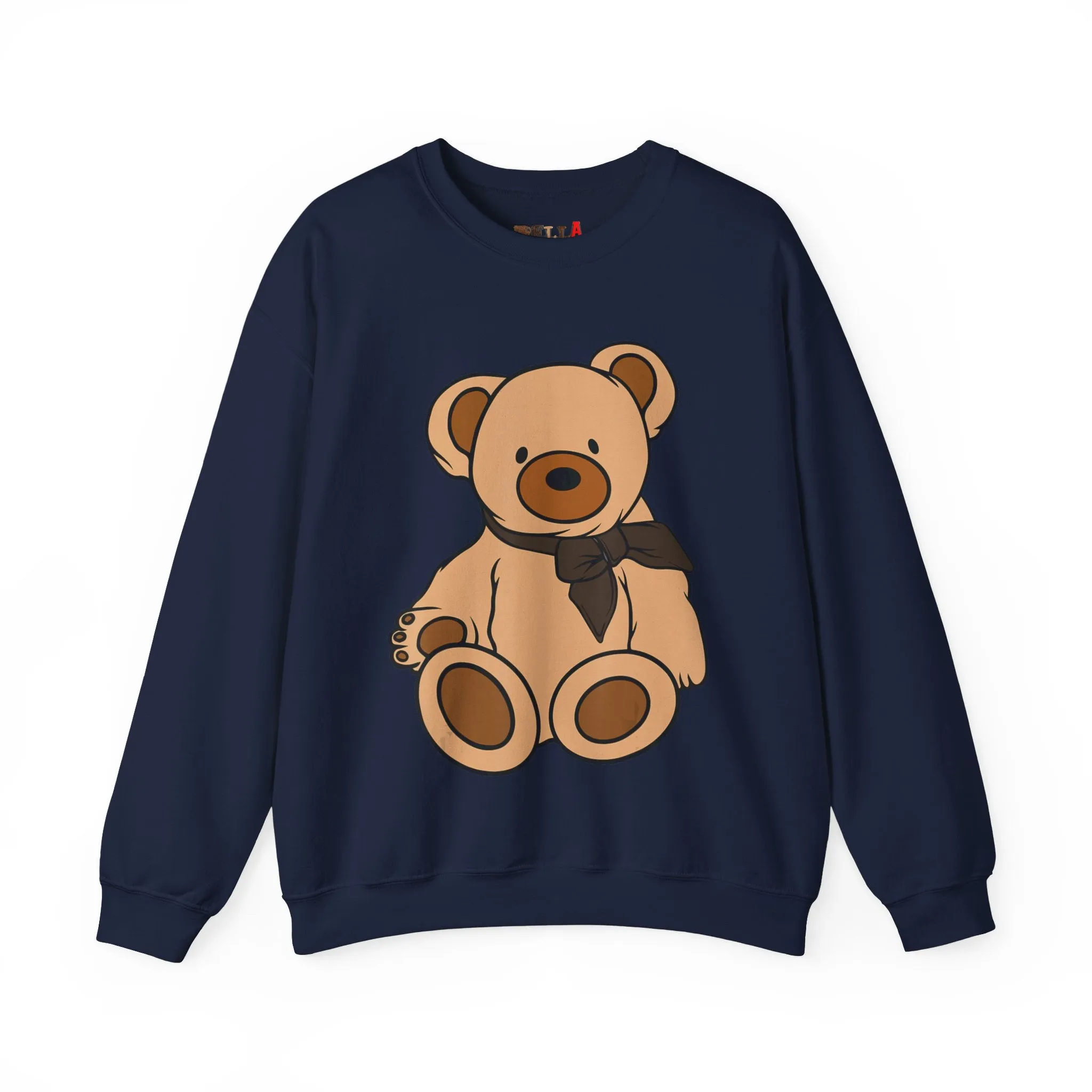 Brown Scarf Teddy Bear Sweatshirt