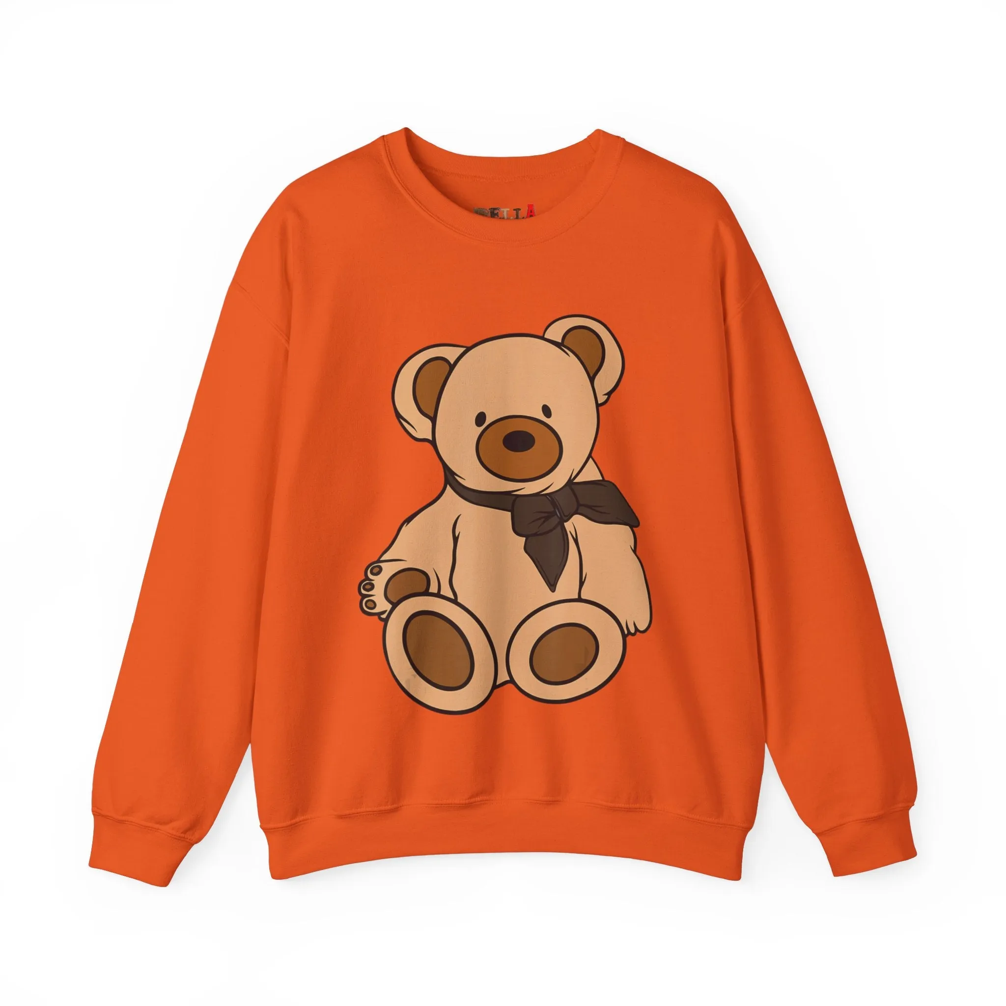 Brown Scarf Teddy Bear Sweatshirt