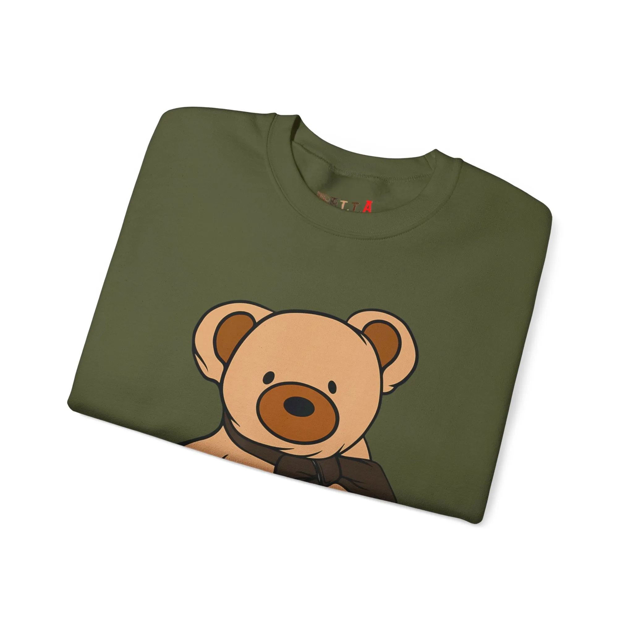 Brown Scarf Teddy Bear Sweatshirt