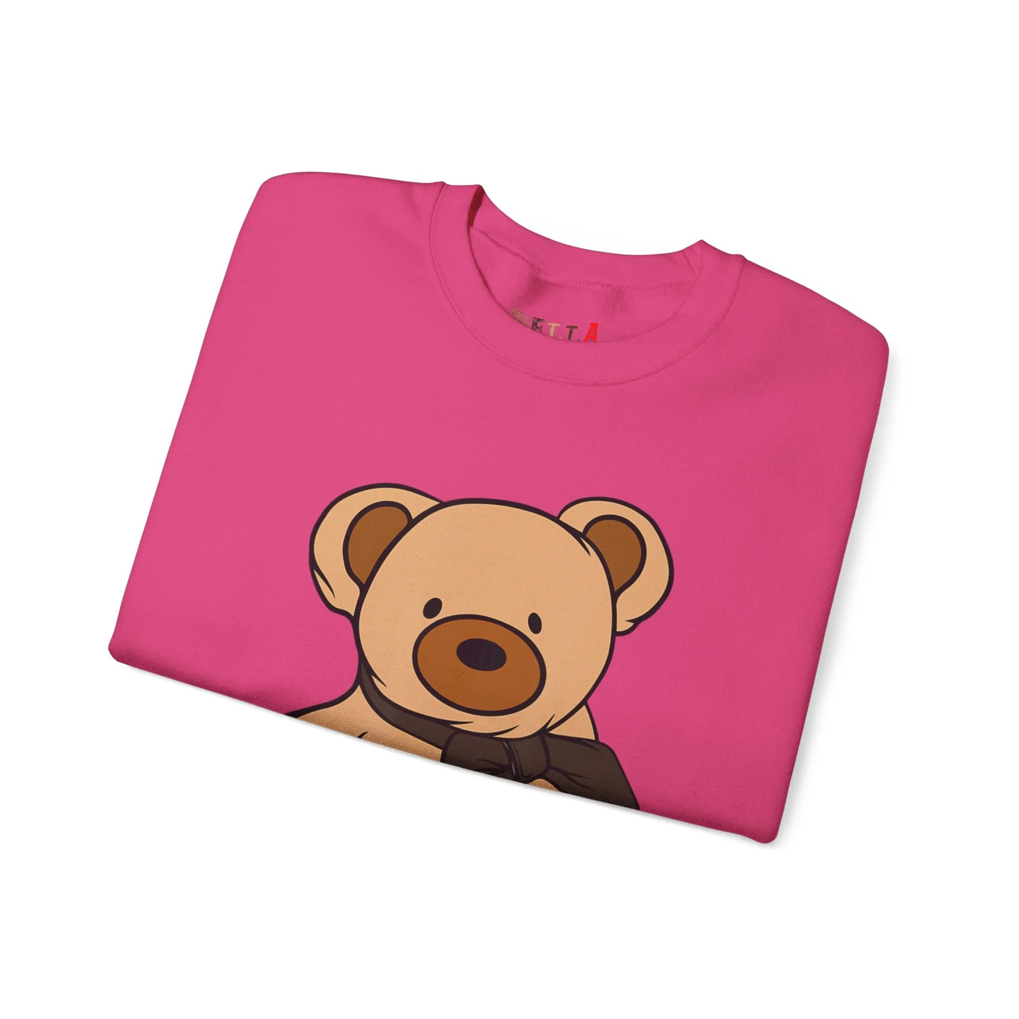 Brown Scarf Teddy Bear Sweatshirt